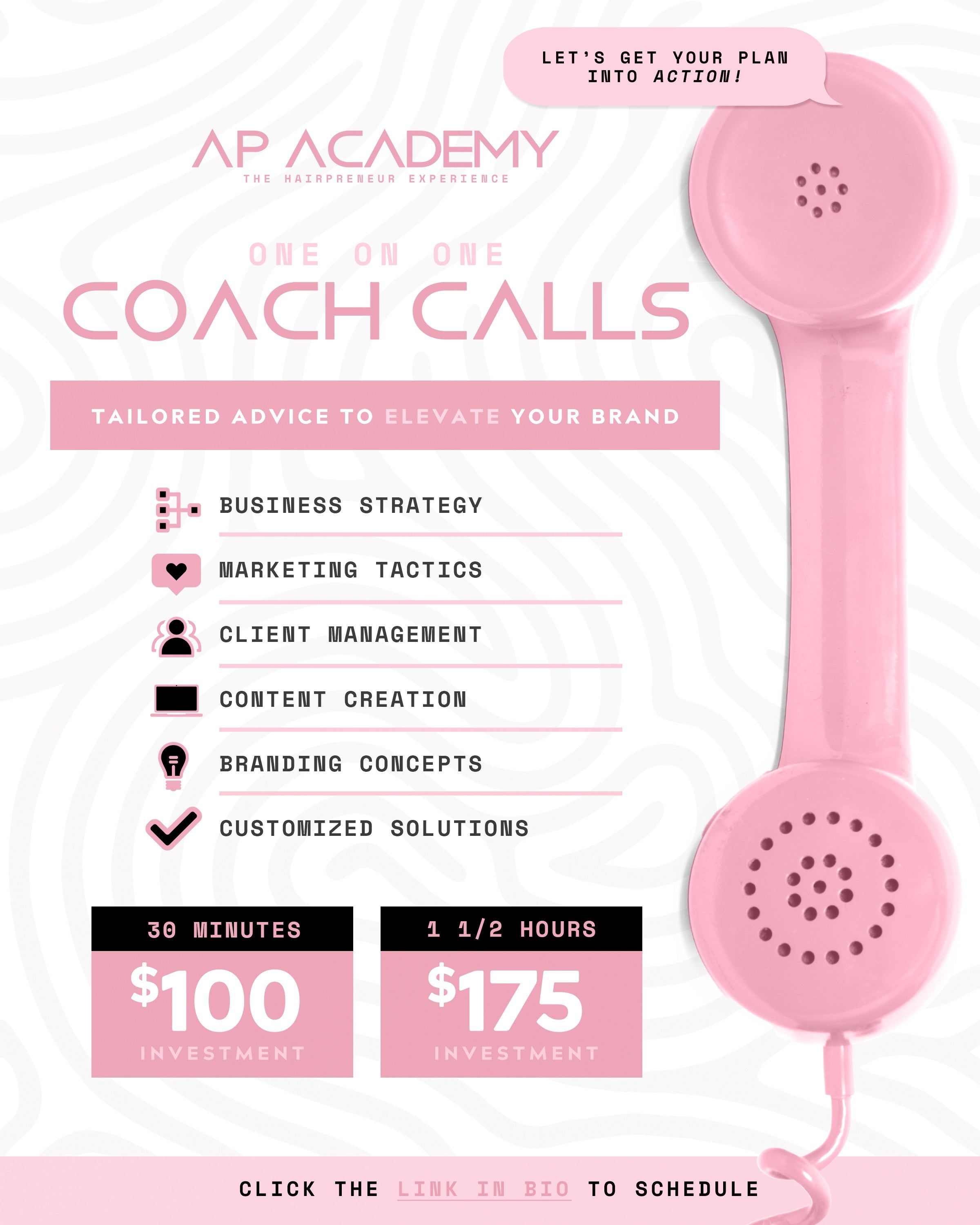 One on one coaching calls