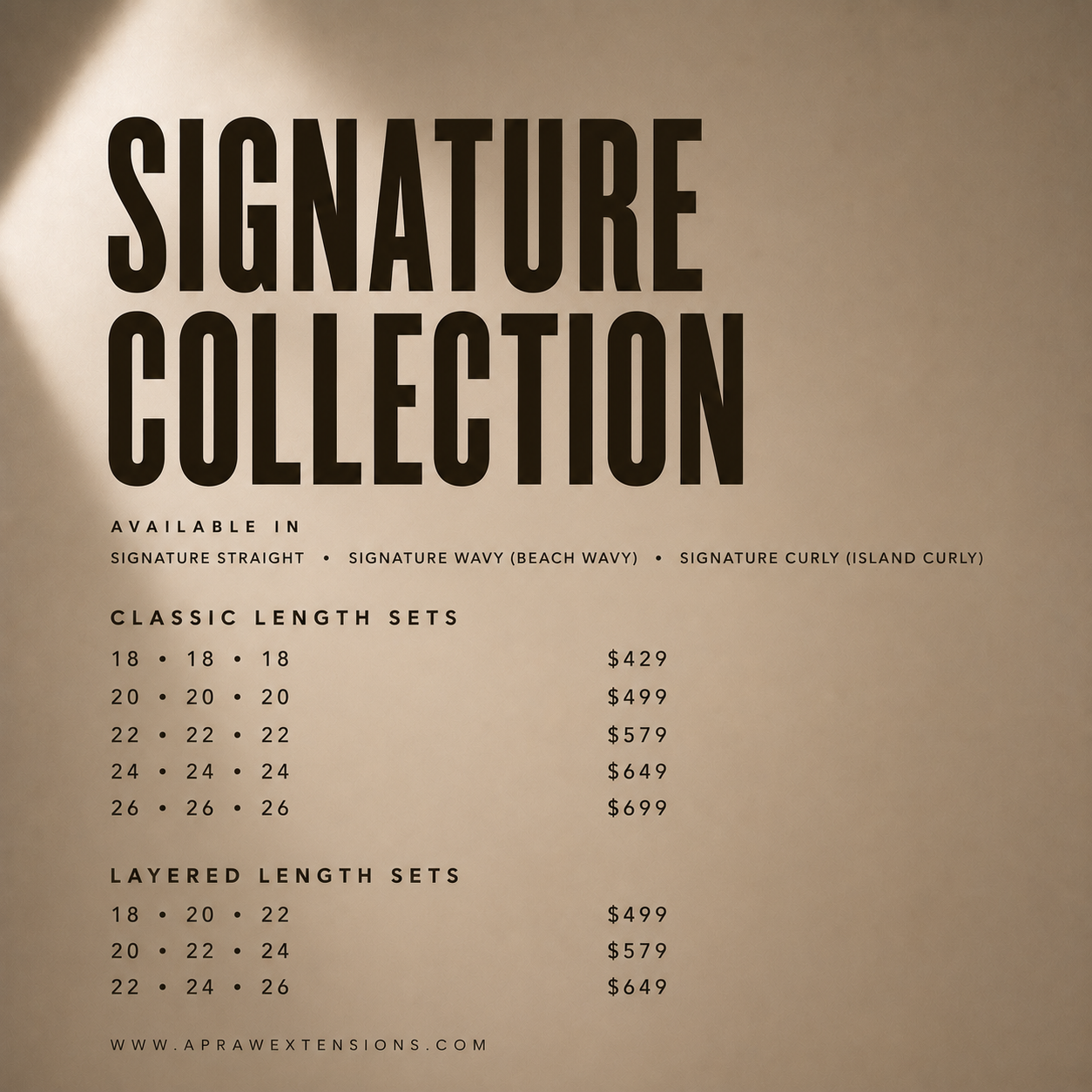 AP SIGNATURE COLLECTION  DEALS