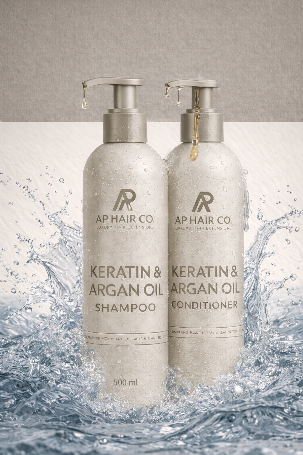 KERATIN & ARGAN OIL SHAMPOO & CONDITIONER SET
