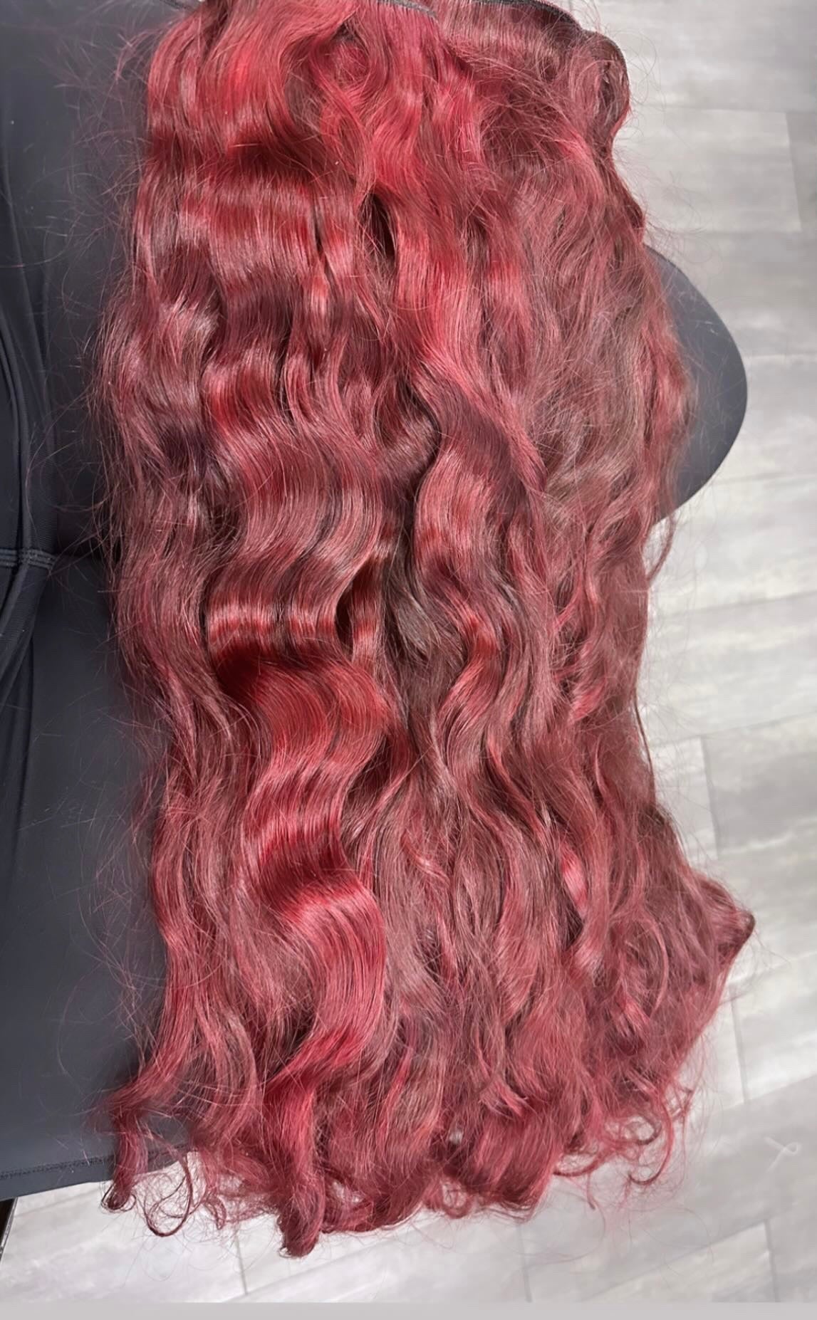 Color my hair extensions