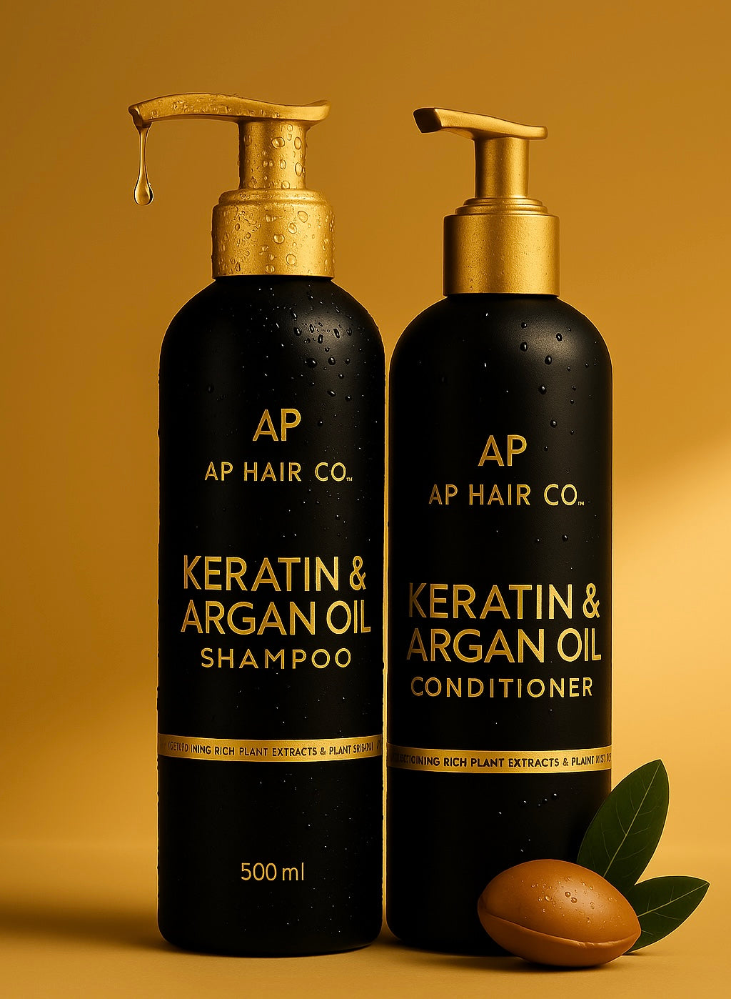 KERATIN & ARGAN OIL SHAMPOO & CONDITIONER SET