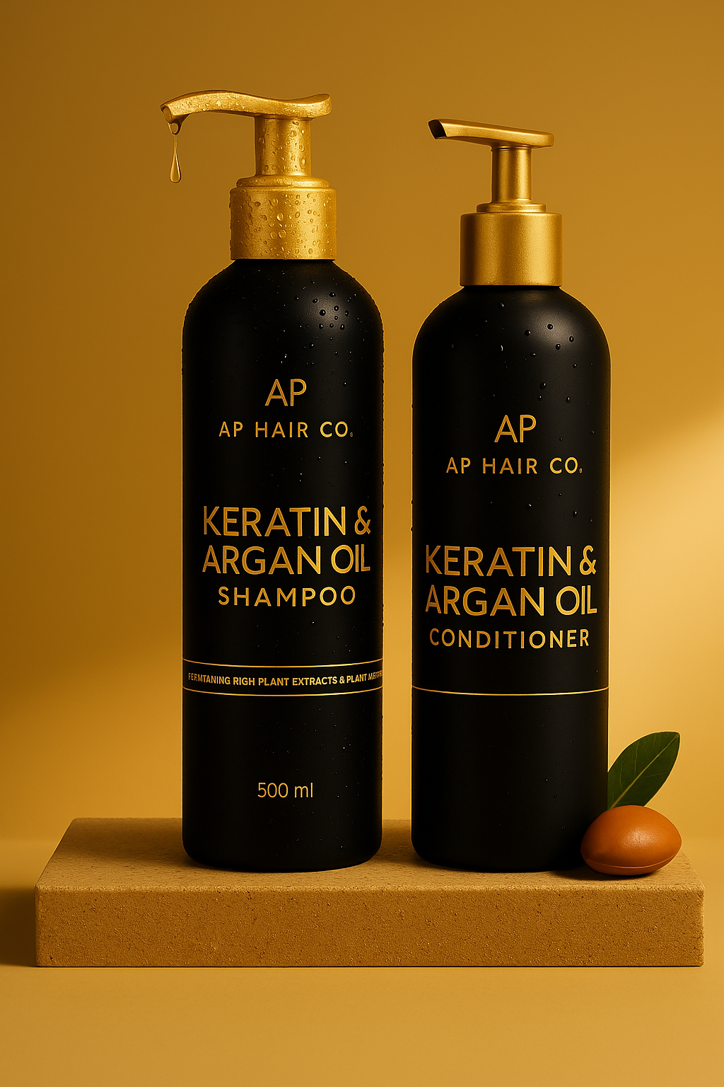 KERATIN & ARGAN OIL SHAMPOO & CONDITIONER SET